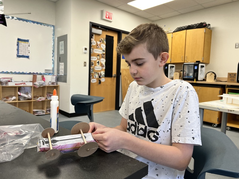 Creativity and Science Collide in Sixth Grade Balloon Car Project