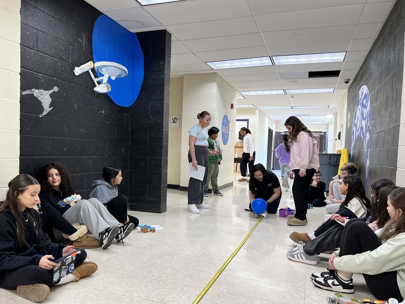 Creativity and Science Collide in Sixth Grade Balloon Car Project