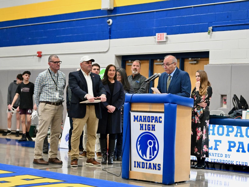 Mahopac High School dedicates wrestling room to Joseph Bellucci Sr. and family