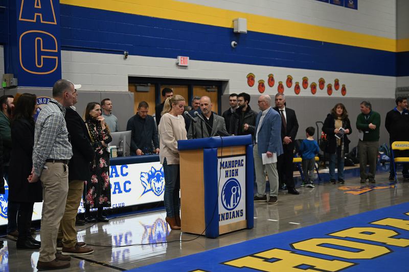 Mahopac High School dedicates wrestling room to Joseph Bellucci Sr. and family
