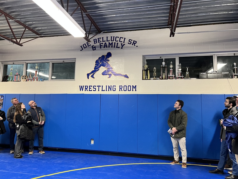 Mahopac dedicates wrestling room to Joseph Bellucci Sr. and family