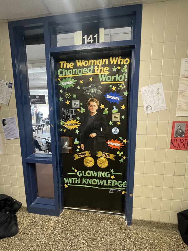 Students Celebrate Women’s History Month With Door Display Project
