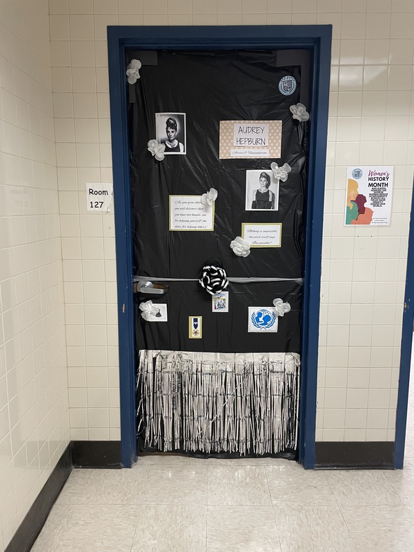 Students Celebrate Women’s History Month With Door Display Project