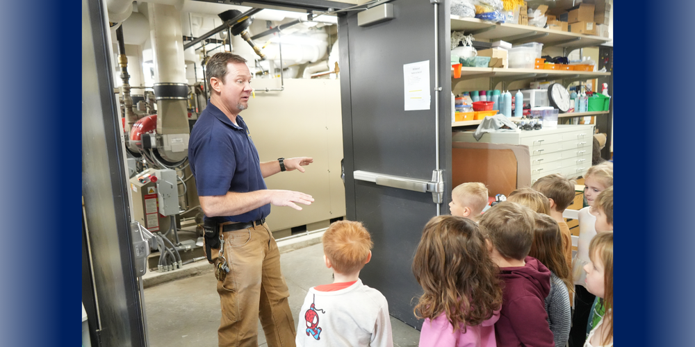 Mr. Dan teaching students