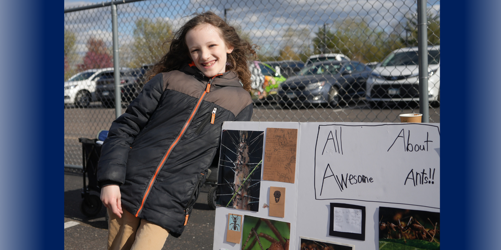 Student at Nature Night with Ant Demonstration