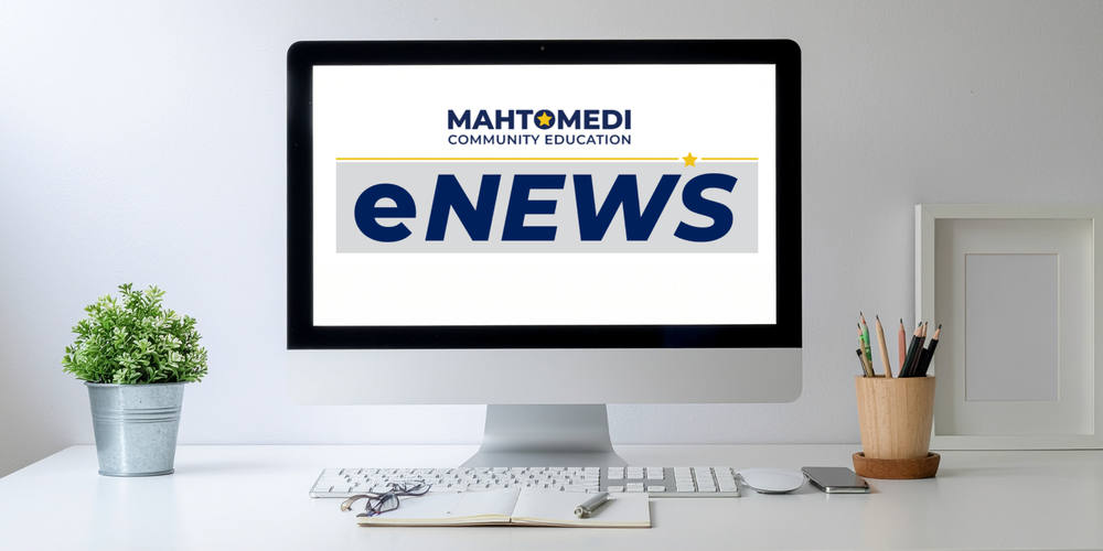 Computer with eNews Icon