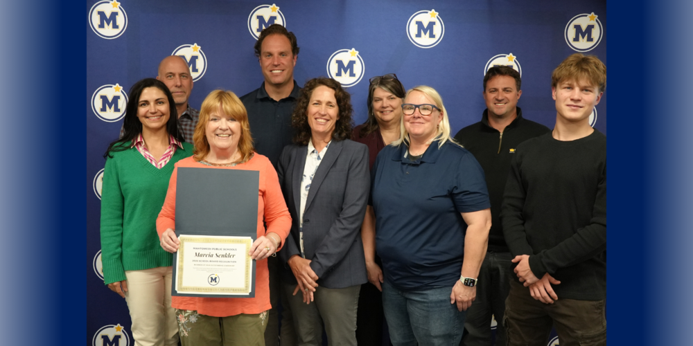 Marcia Senkler with School Board