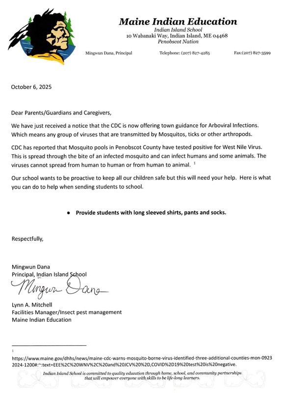 West Nile Letter