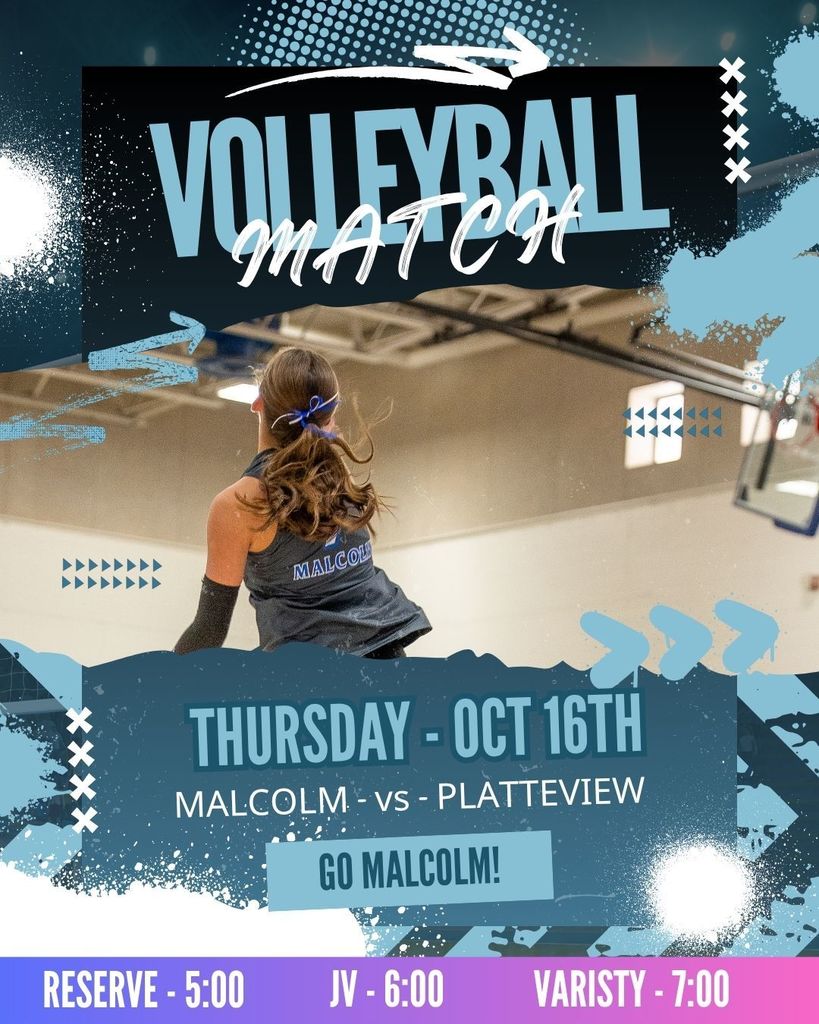 Malcolm vs. Platteview 10.16 Volleyball