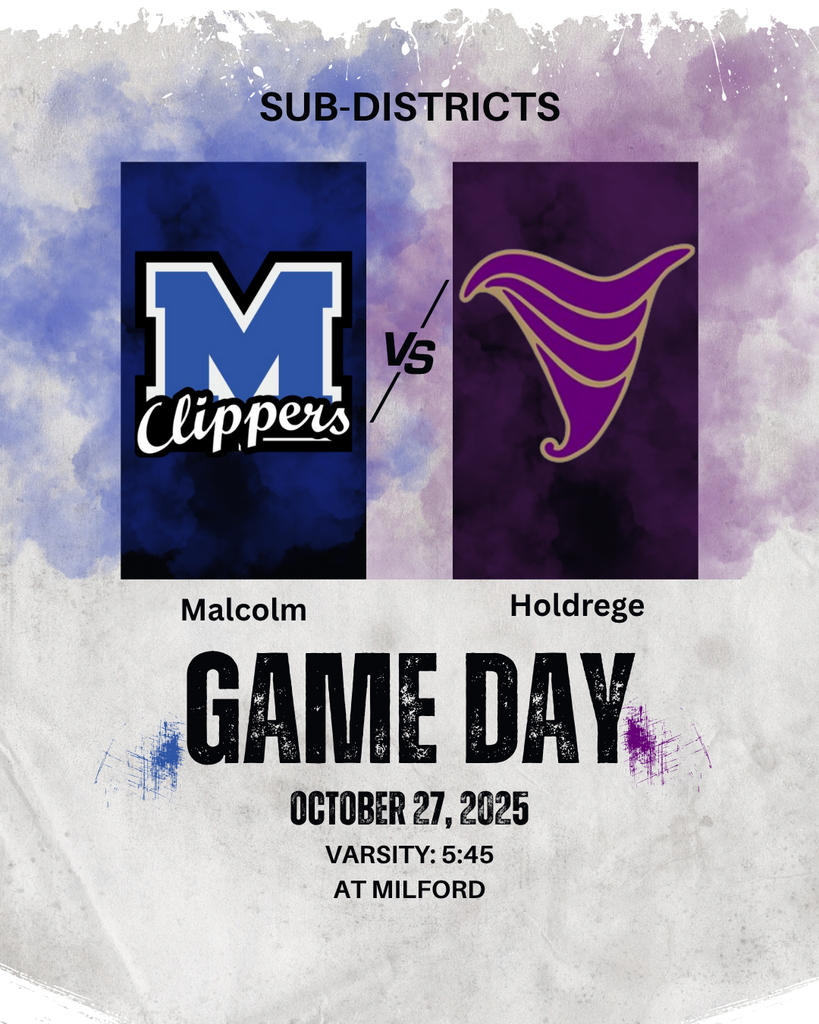 Malcolm vs Holdrege Volleyball at Milford