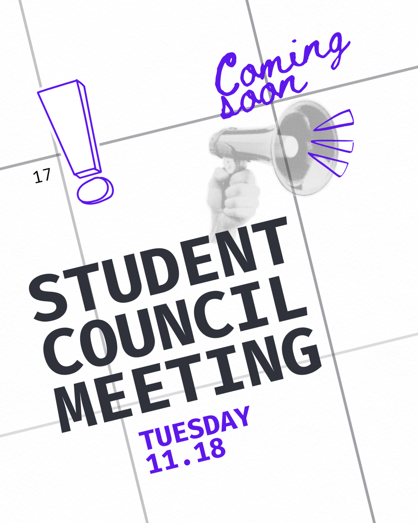 Student Council Meeting - Officers only - Tuesday 11.18