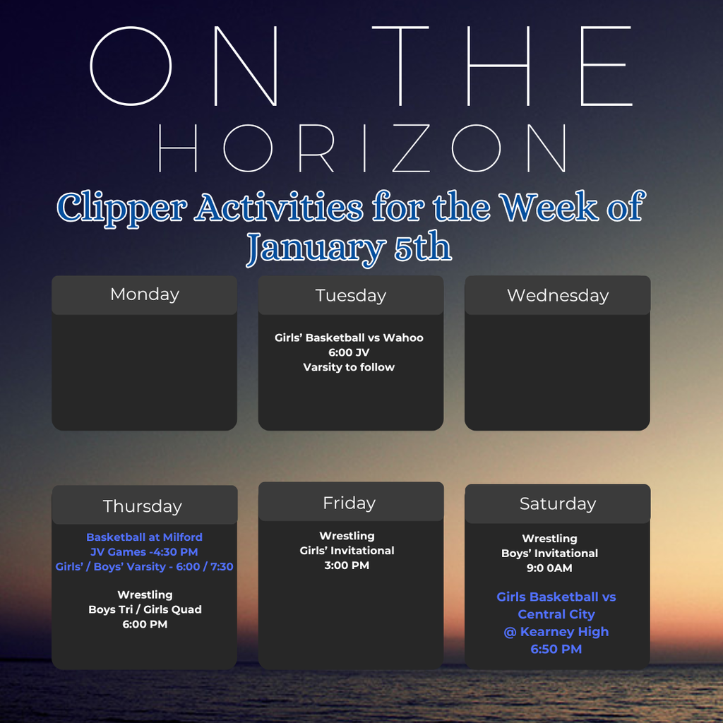 Activities 1/5/2026-1/10/2026