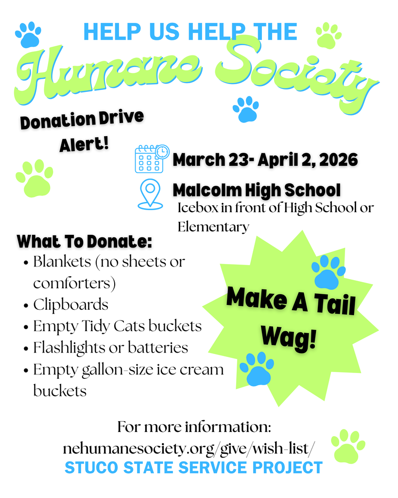 The MPS Student Council is hosting a donation drive to support the Nebraska Humane Society.