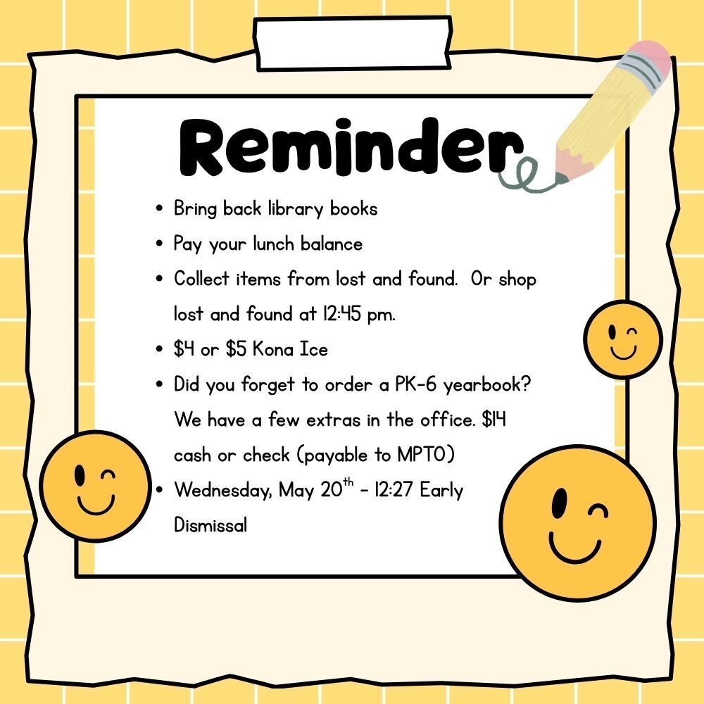 Elementary Reminders