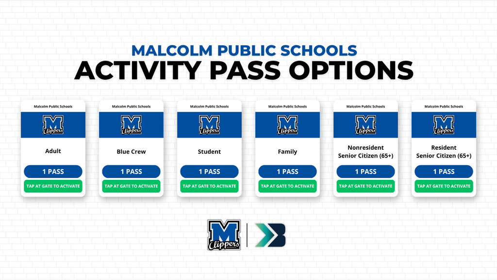 Malcolm Public Schools Activity Pass Options