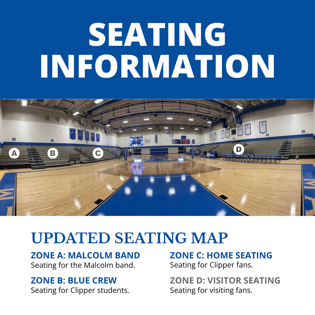 Updated seating information