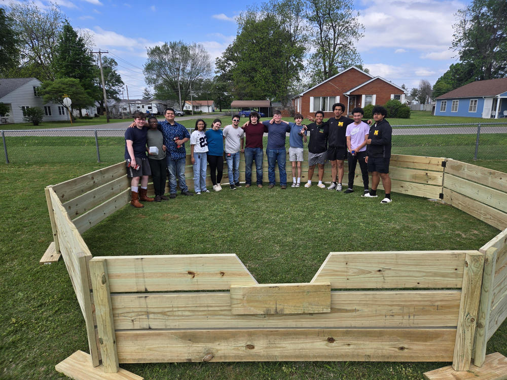 Gaga Pit and Ag Students who built it