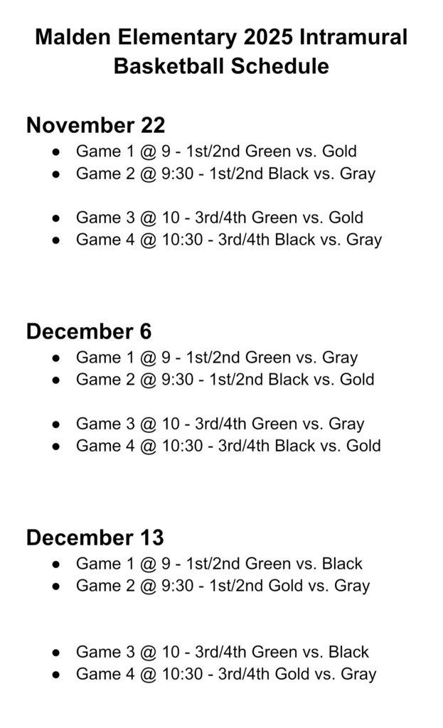 Games for Intramural