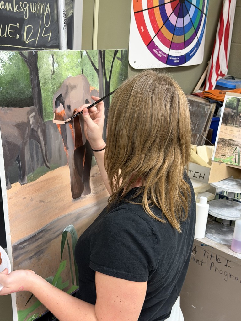 students painting 7