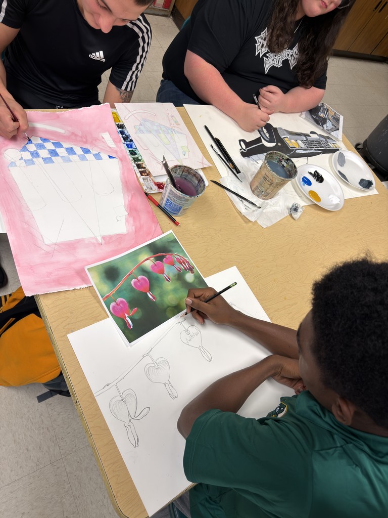 Students painting 3