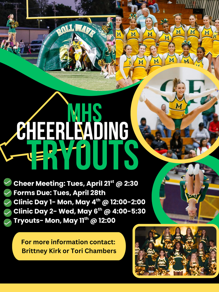 MHS CHEERLEADING TRYOUTS