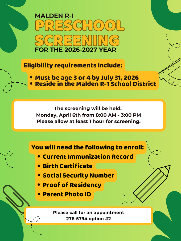 Preschool Screening 