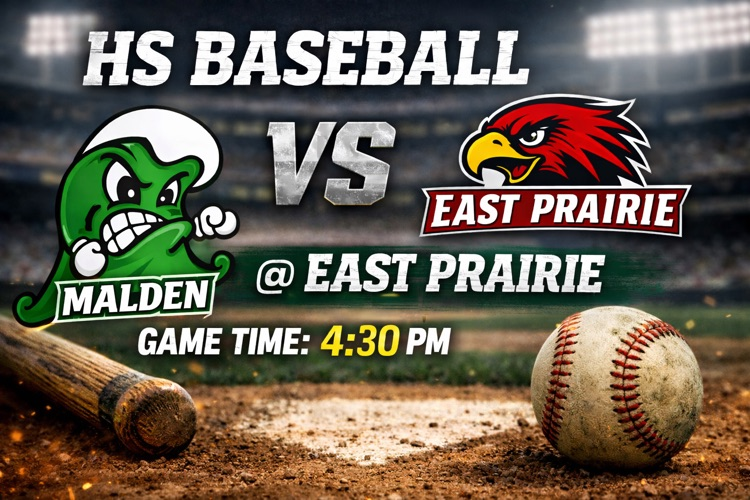 Malden vs  East Prairie by baseball