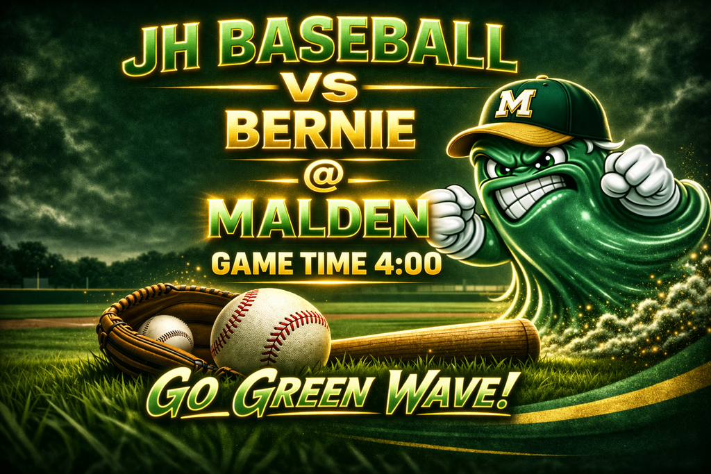 JH Baseball vs Bernie @ Malden Game Time 4:00