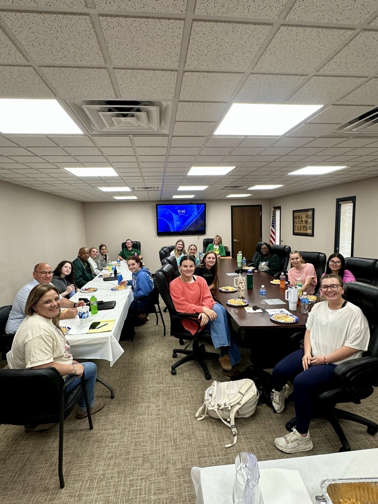 Student Council meeting with the superintendent