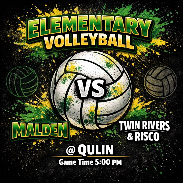 Elementary Volleyball vs Twin Rivers and Risco @ Qulin  Game Time 5:00