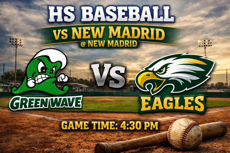 HS Baseball vs New Madrid @ New Madrid Game Time 4:30