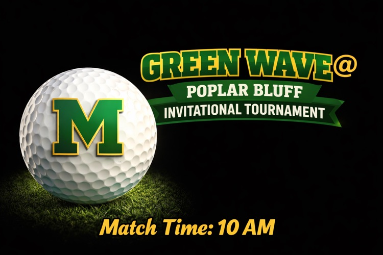 HS Golf @ Poplar Bluff Invitational Tournament  Match Time 10 AM