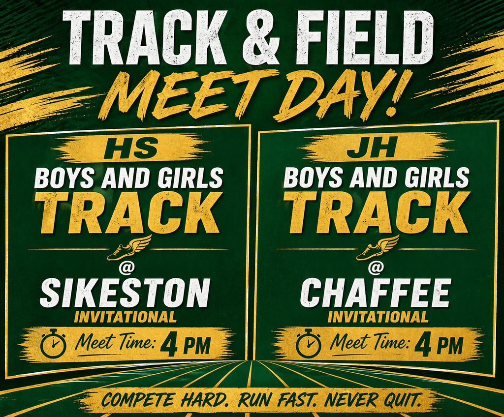 JH BOYS AND GIRLS TRACK @ CHAFFEE INVITATIONAL, HS BOYS AND GIRLS TRACK @ SIKESTON INVITATIONAL , 4 PM