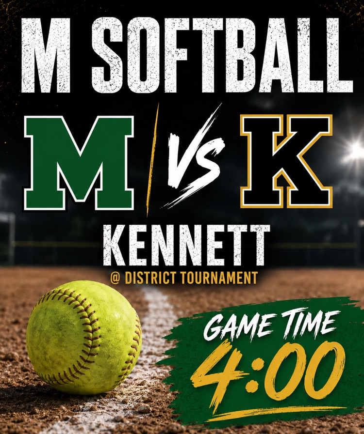 HS Softball vs Kennett @ District Tournament in Kennett Game Time 4:00