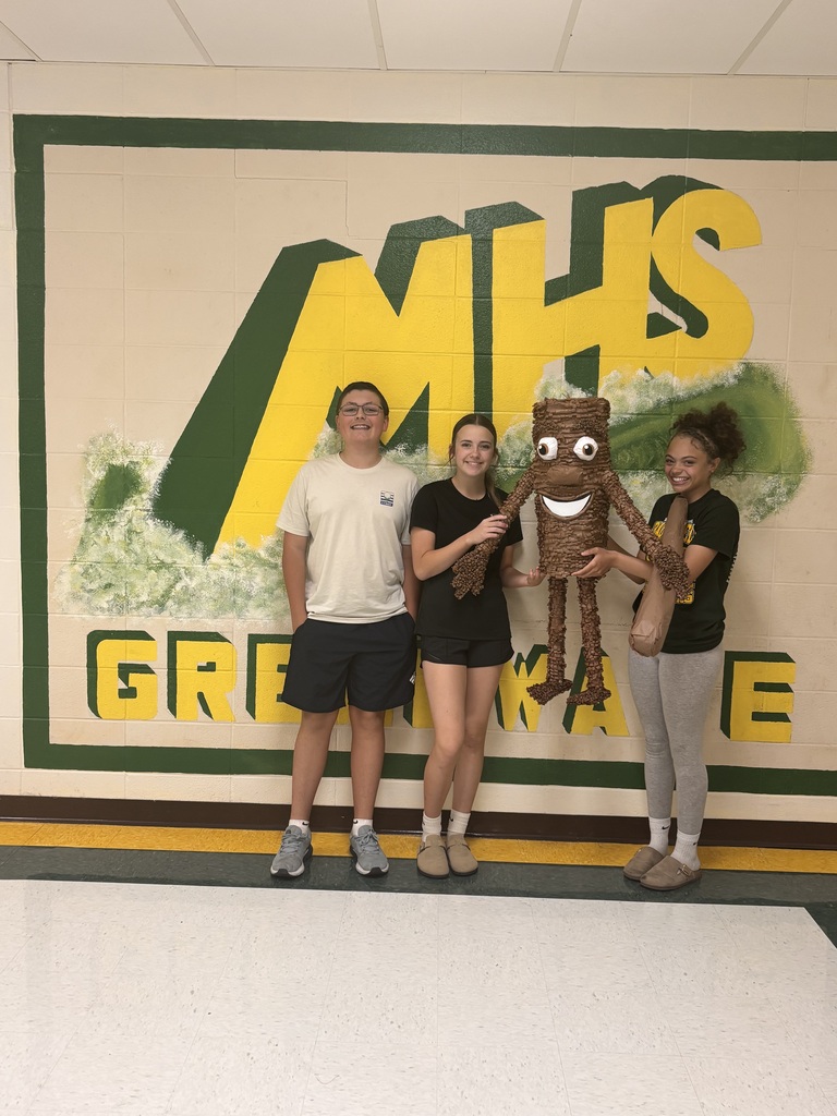 Students with their pinatas