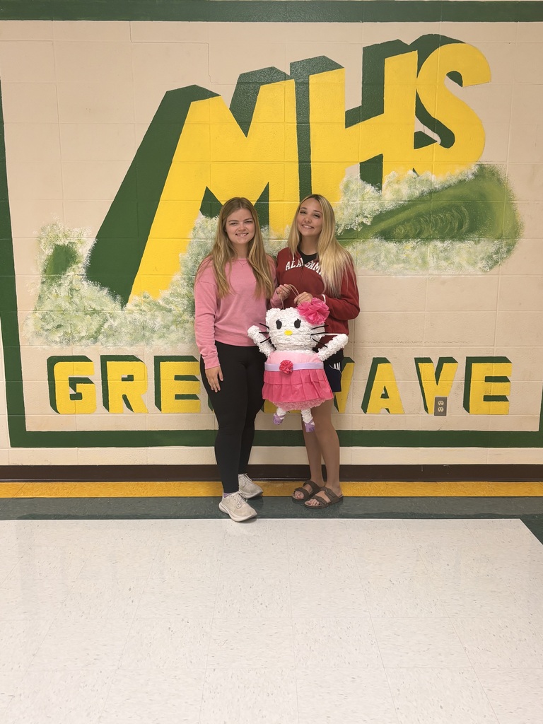 Students with their pinatas