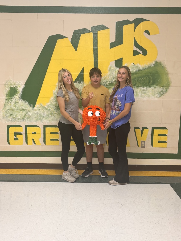 Students with their pinatas