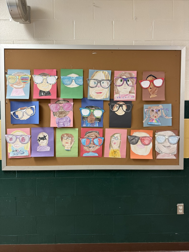 4th grade is showing how they are all one of a kind after reading Carla’s Glasses! 