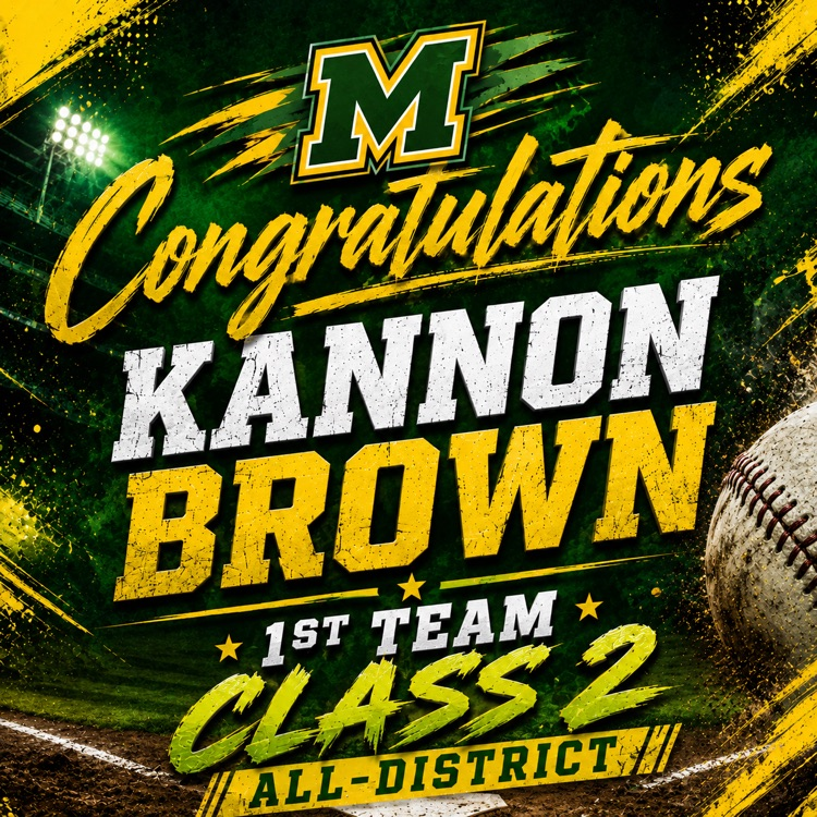 Congratulations, Kannon Brown - Class 3 - 1st Team All-District 