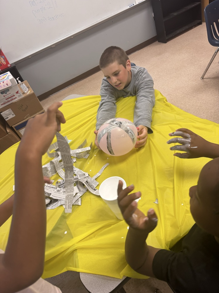 solar system paper mache