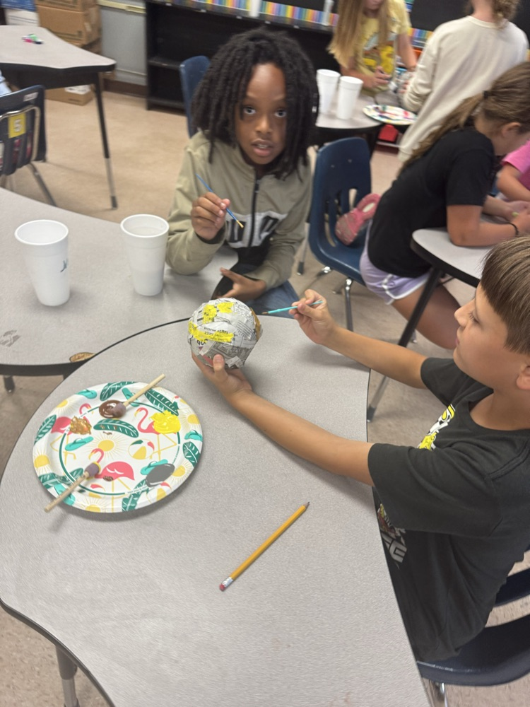 solar system paper mache