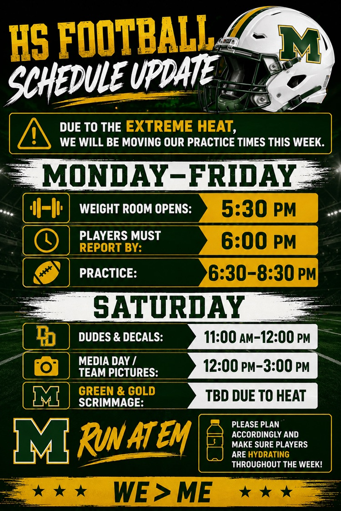 updated football schedule