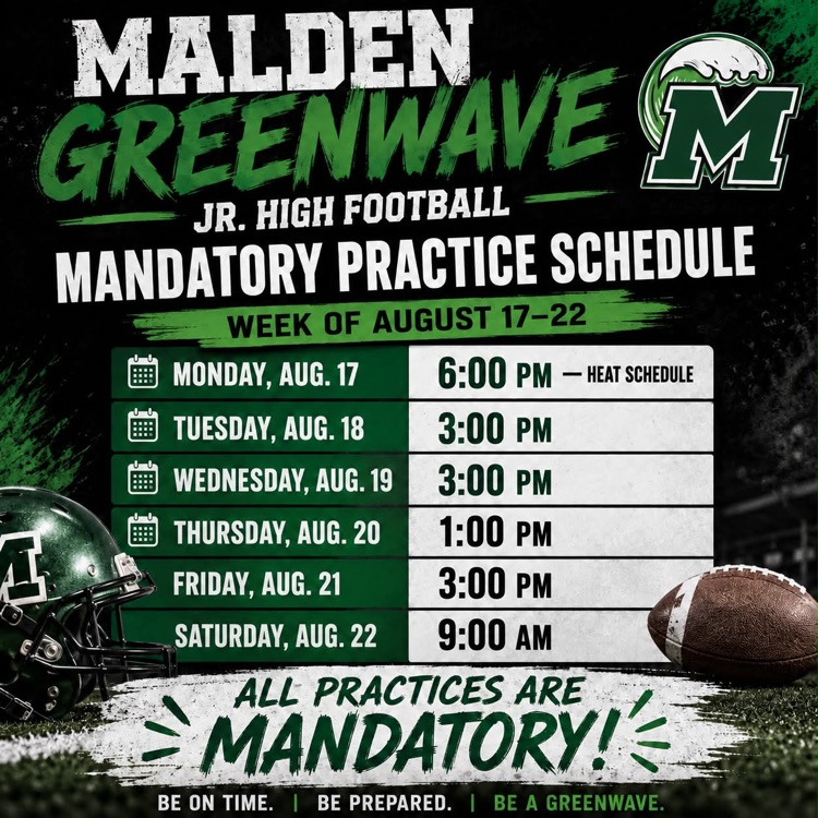 updated schedule