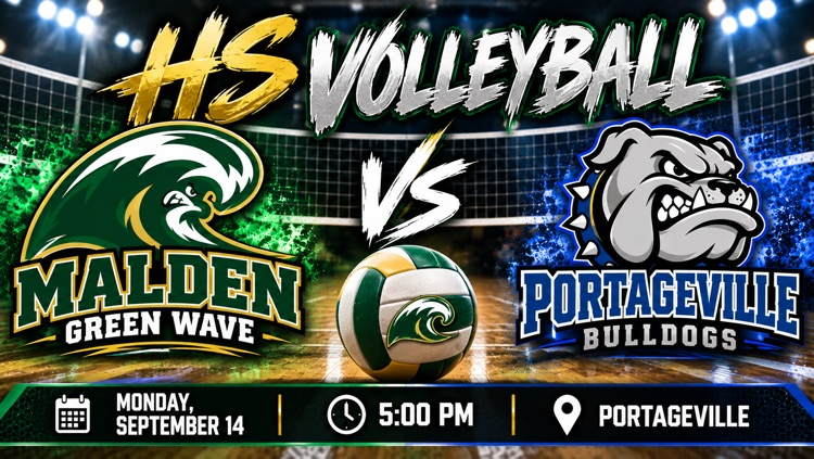 Absolutely—here’s the matching Facebook post: 🏐 HS VOLLEYBALL MONDAY! The Green Wave hits the road tomorrow to take on the Portageville Bulldogs! 📅 Monday, September 14 ⏰ 5:00 PM 📍 Portageville Good luck, Green Wave! �