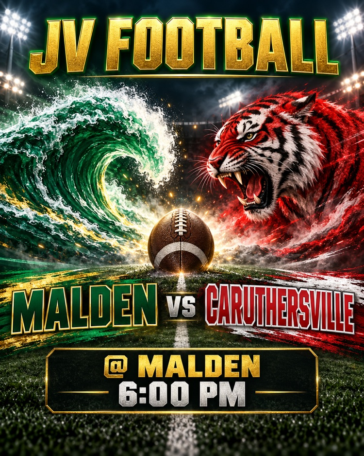 JV Football vs Caruthersville @ Malden Game Time 6:00