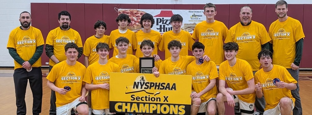 Section X Boys Varsity Basketball Champions