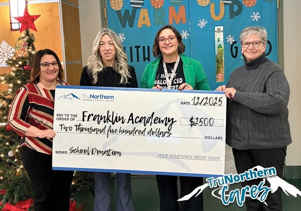 TruNorthern Federal Credit Union Donation to Franklin Academy