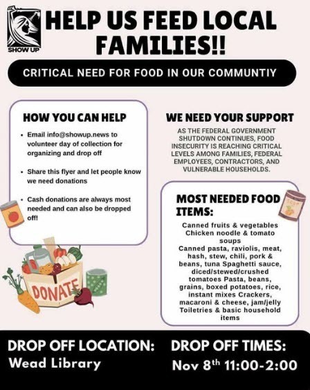 Wead Library Food Drive