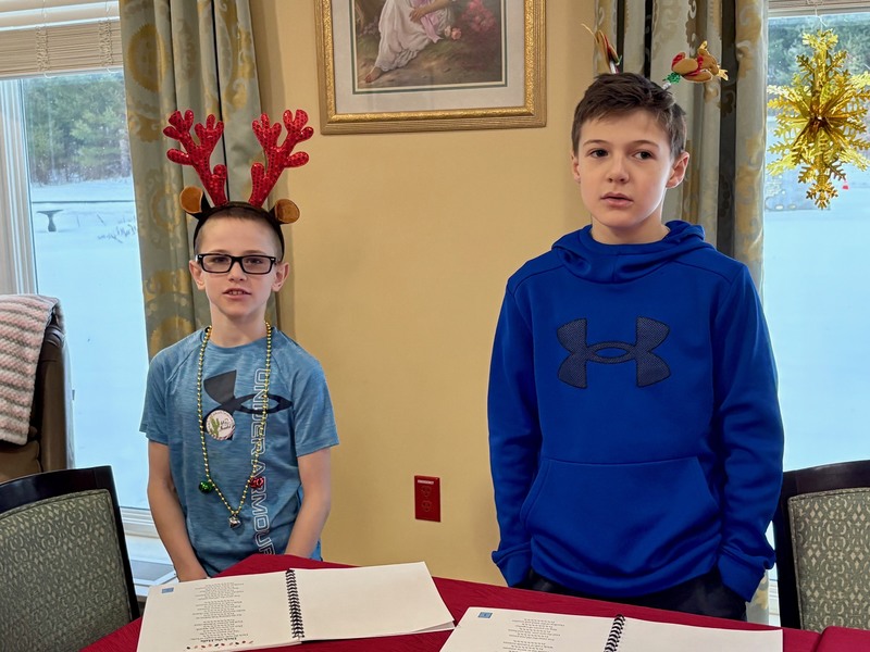 Students singing at the Alice Center