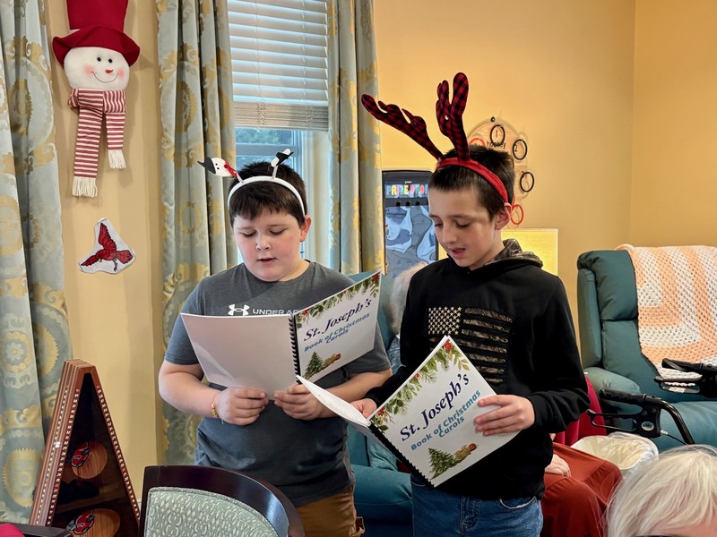 Students singing at the Alice Center